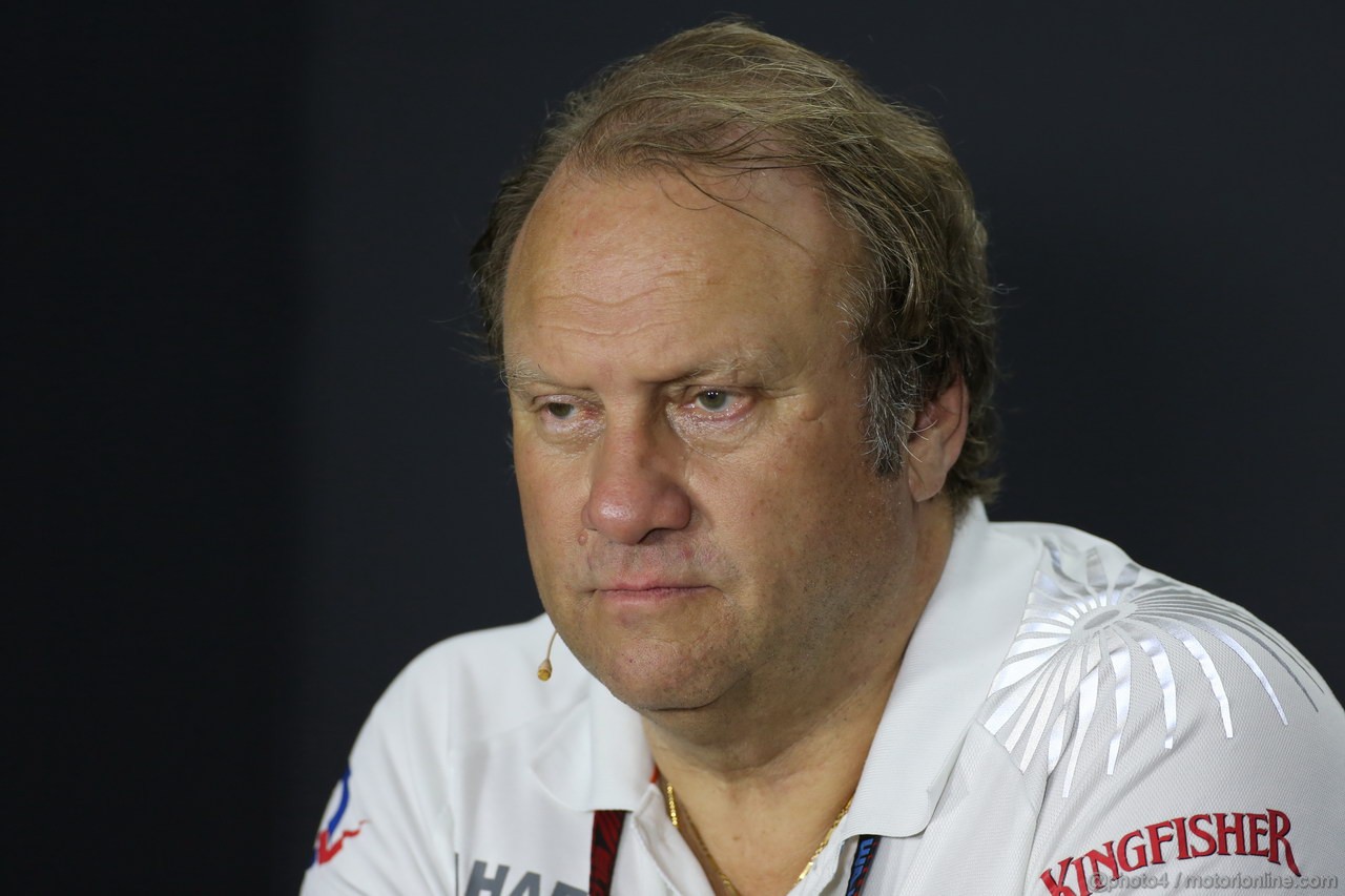 GP SINGAPORE, 20.09.2013- Venerdi' Press Conference, Robert Fernley (GBR) Sahara Force India F1 Team Deputy Team Principal