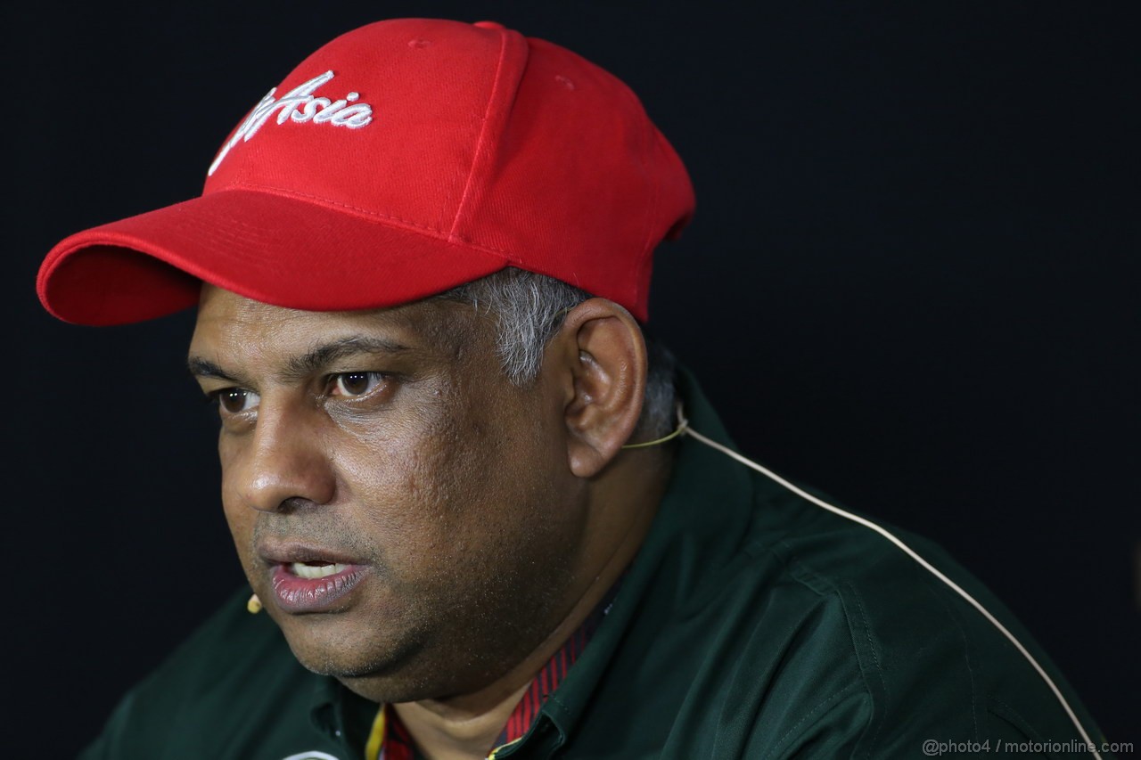 GP SINGAPORE, 20.09.2013- Venerdi' Press Conference,  Tony Fernandes (IND), Caterham F1 Team , Team Principal