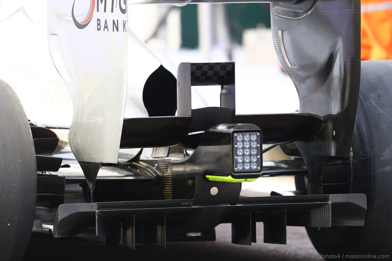 GP SINGAPORE, 20.09.2013-  Prove Libere 2, Tech Detail of Mercedes AMG F1 W04
