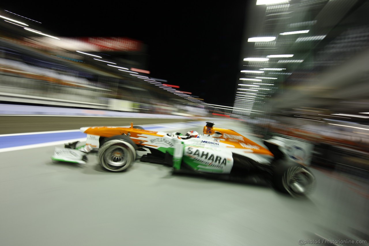 GP SINGAPORE, 20.09.2013-  Prove Libere 2, Paul di Resta (GBR) Sahara Force India F1 Team VJM06