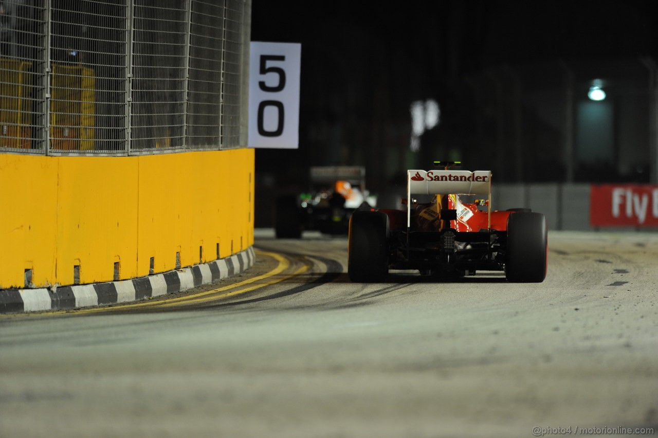 GP SINGAPORE, 20.09.2013- Prove Libere 2: Felipe Massa (BRA) Ferrari F138 