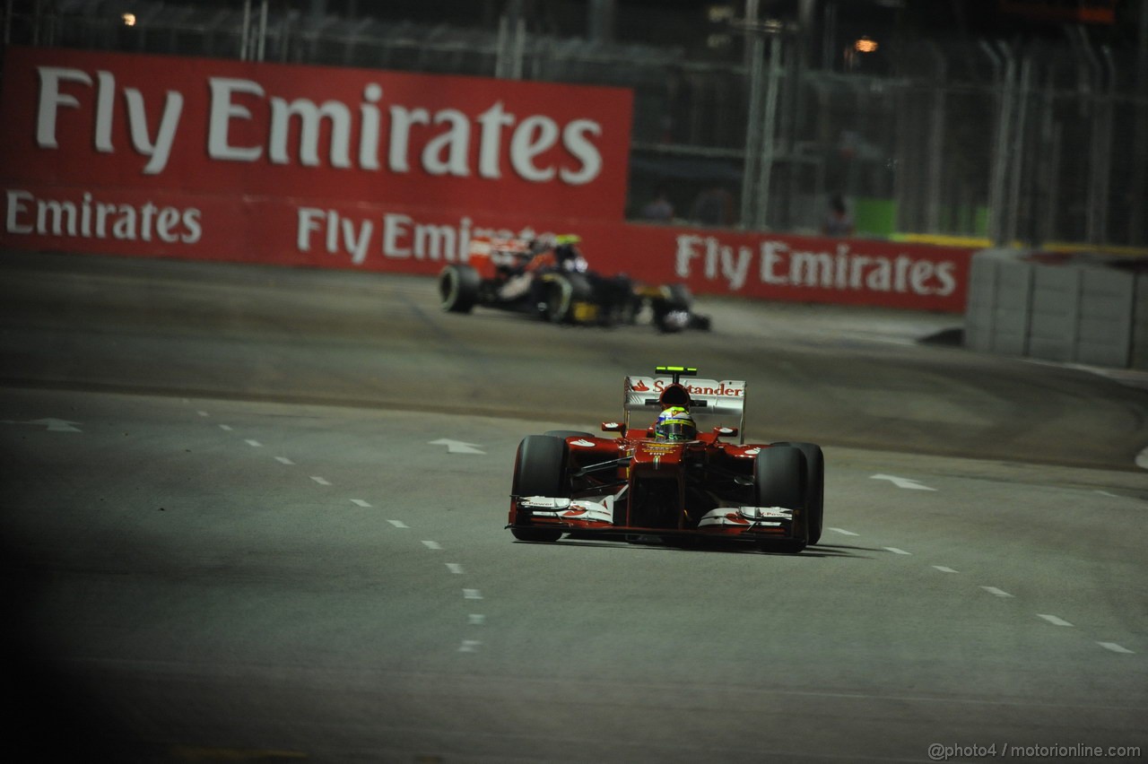 GP SINGAPORE, 20.09.2013- Prove Libere 2: Felipe Massa (BRA) Ferrari F138 