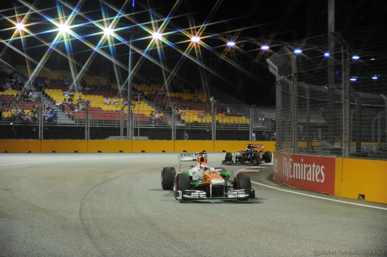 GP SINGAPORE, 20.09.2013- Prove Libere 2: Adrian Sutil (GER), Sahara Force India F1 Team VJM06 