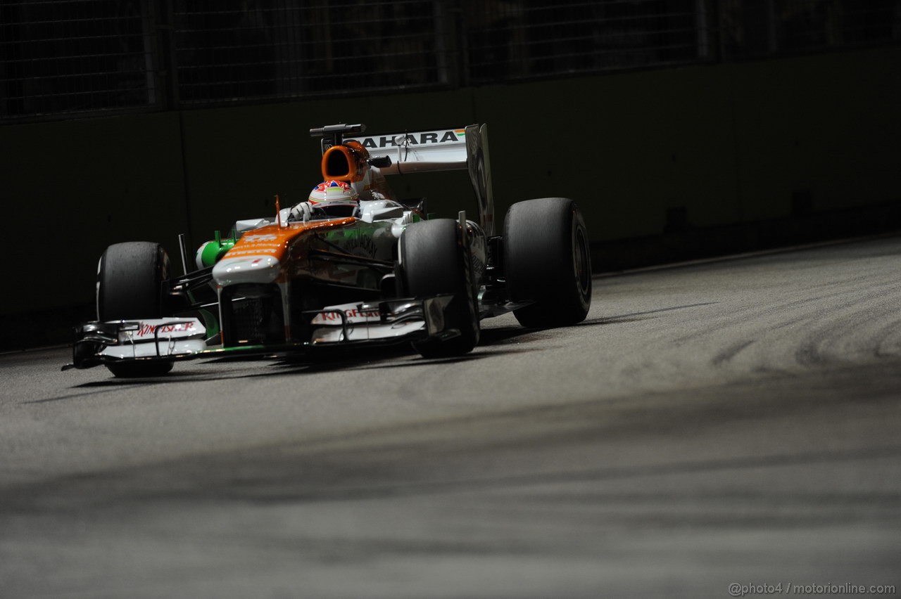 GP SINGAPORE, 20.09.2013- Prove Libere 2: Paul di Resta (GBR) Sahara Force India F1 Team VJM06 
