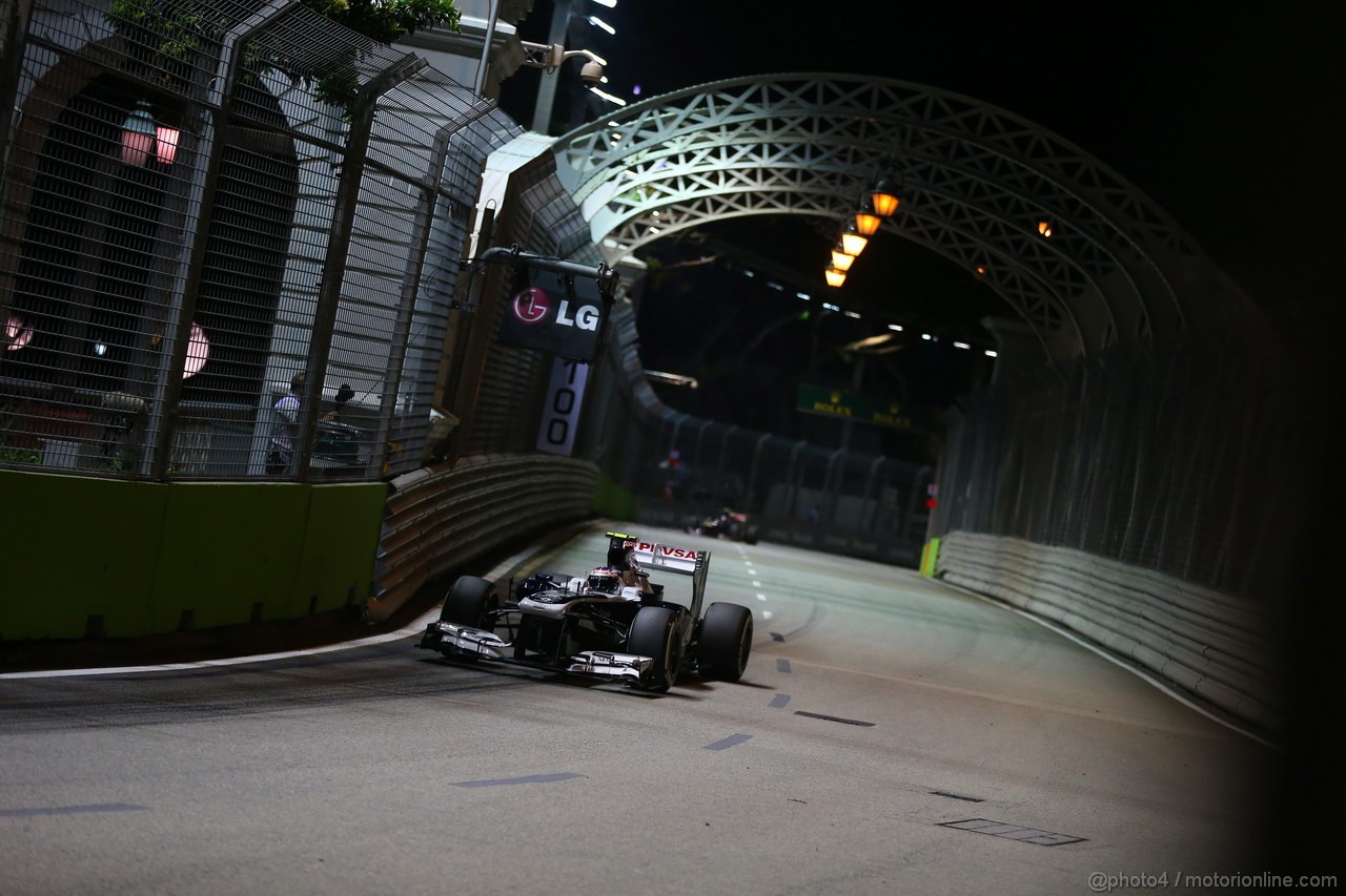 GP SINGAPORE, 20.09.2013- Prove Libere 2: Valtteri Bottas (FIN), Williams F1 Team FW35 