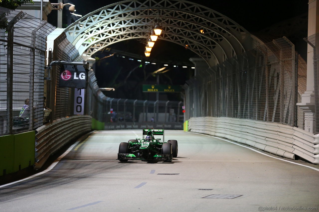 GP SINGAPORE, 20.09.2013- Prove Libere 2: Charles Pic (FRA) Caterham F1 Team CT03 
