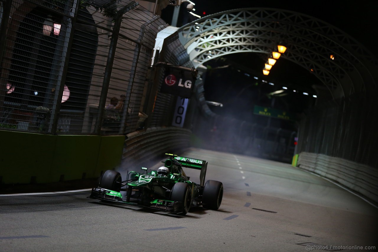 GP SINGAPORE, 20.09.2013- Prove Libere 2: Giedo Van der Garde (NED), Caterham F1 Team CT03 
