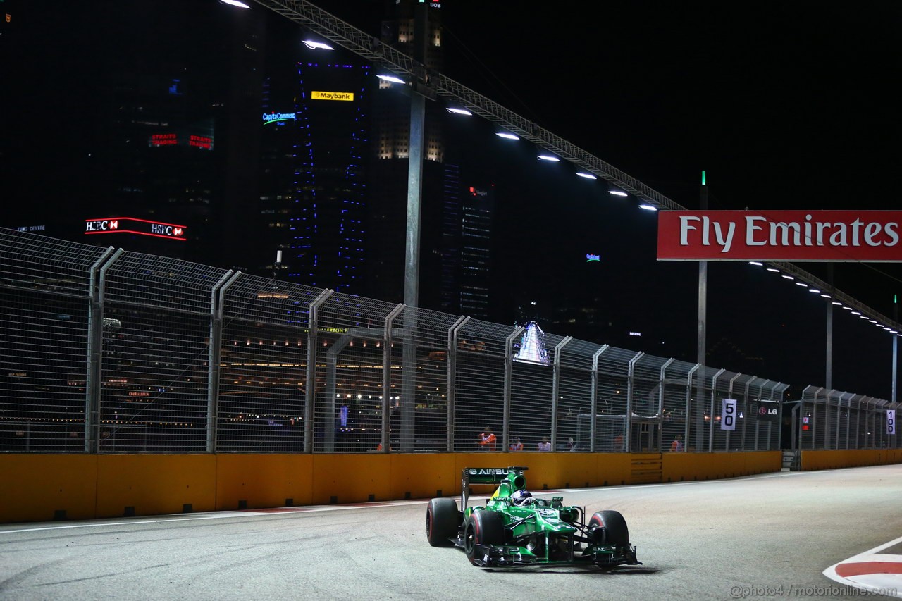 GP SINGAPORE, 20.09.2013- Prove Libere 2: Charles Pic (FRA) Caterham F1 Team CT03 