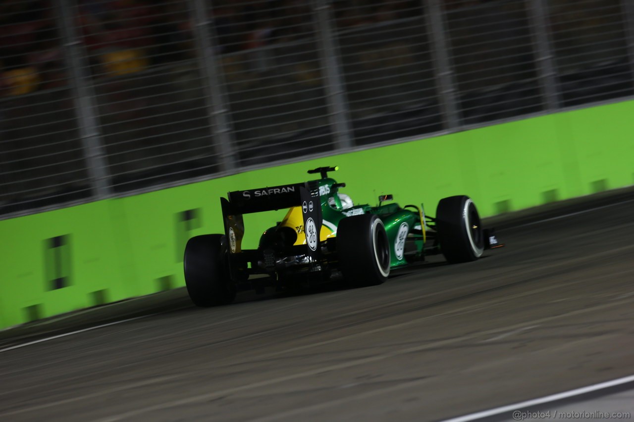 GP SINGAPORE, 20.09.2013- Prove Libere 2: Giedo Van der Garde (NED), Caterham F1 Team CT03 
