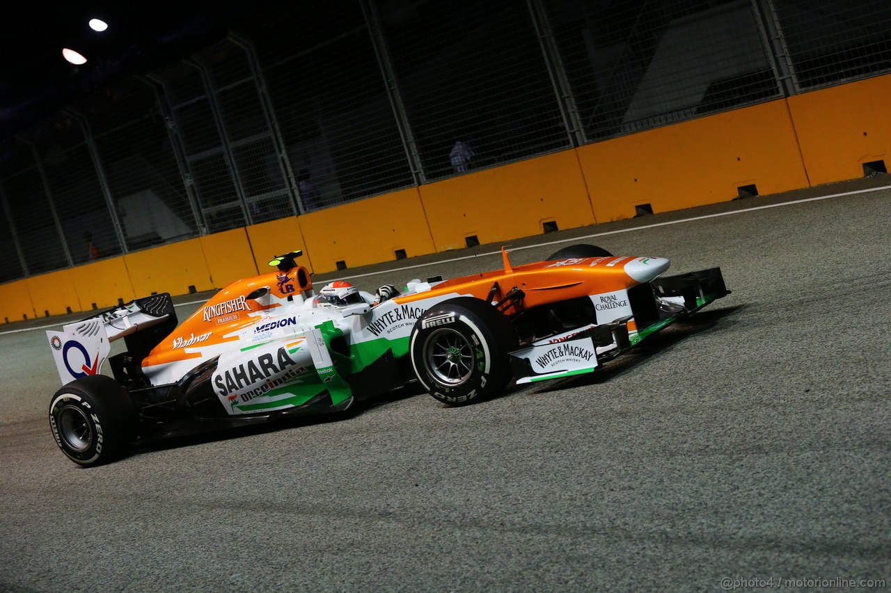 GP SINGAPORE, 20.09.2013- Prove Libere 2: Adrian Sutil (GER), Sahara Force India F1 Team VJM06 