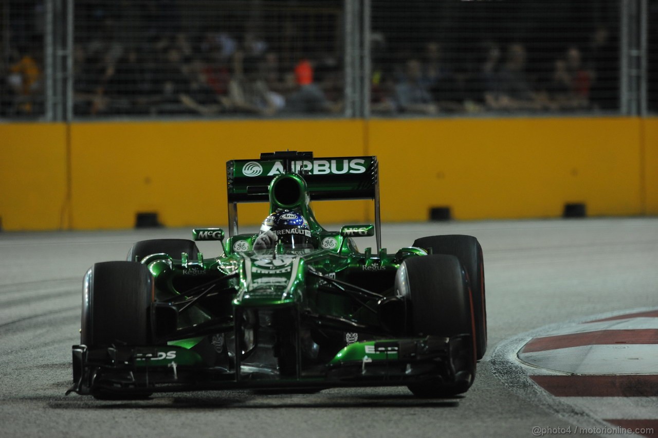 GP SINGAPORE, 20.09.2013- Prove Libere 2: Giedo Van der Garde (NED), Caterham F1 Team CT03 
