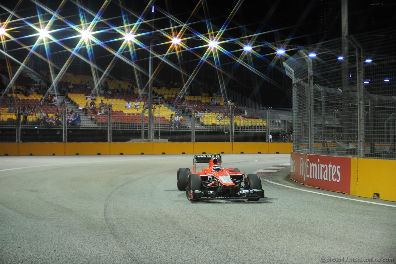 GP SINGAPORE, 20.09.2013- Prove Libere 2: Max Chilton (GBR), Marussia F1 Team MR02 