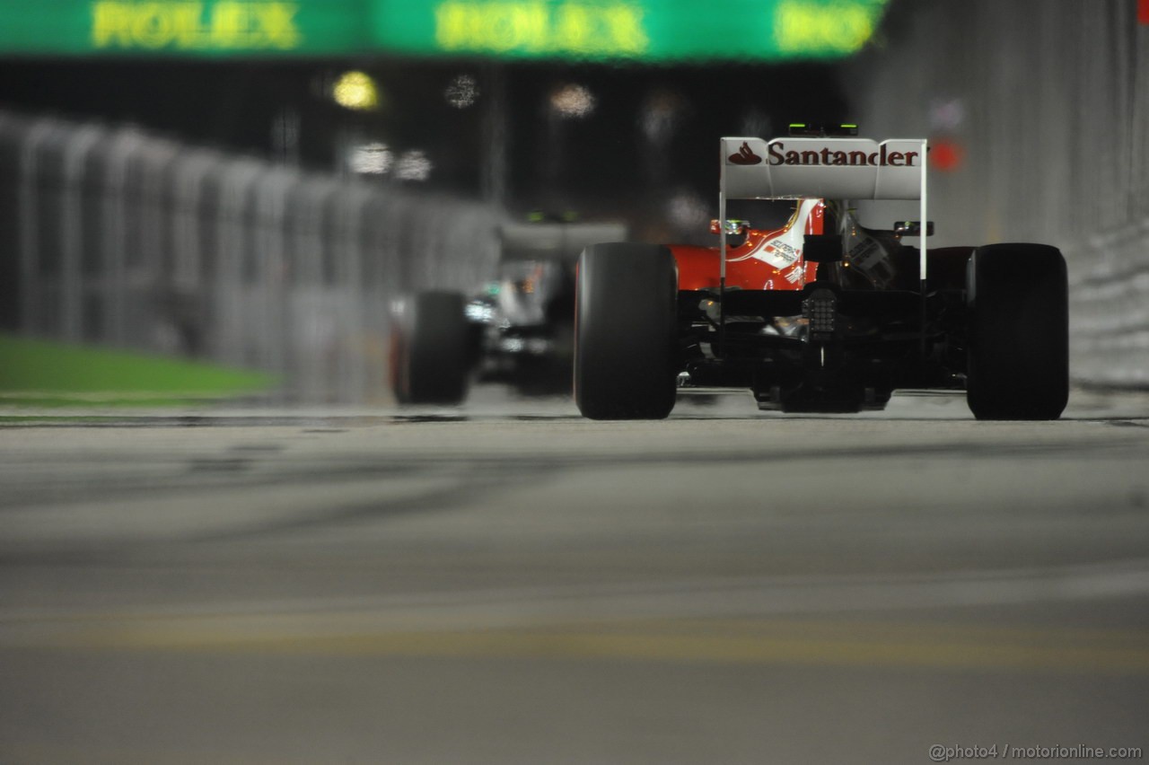 GP SINGAPORE, 20.09.2013- Prove Libere 2: Felipe Massa (BRA) Ferrari F138 