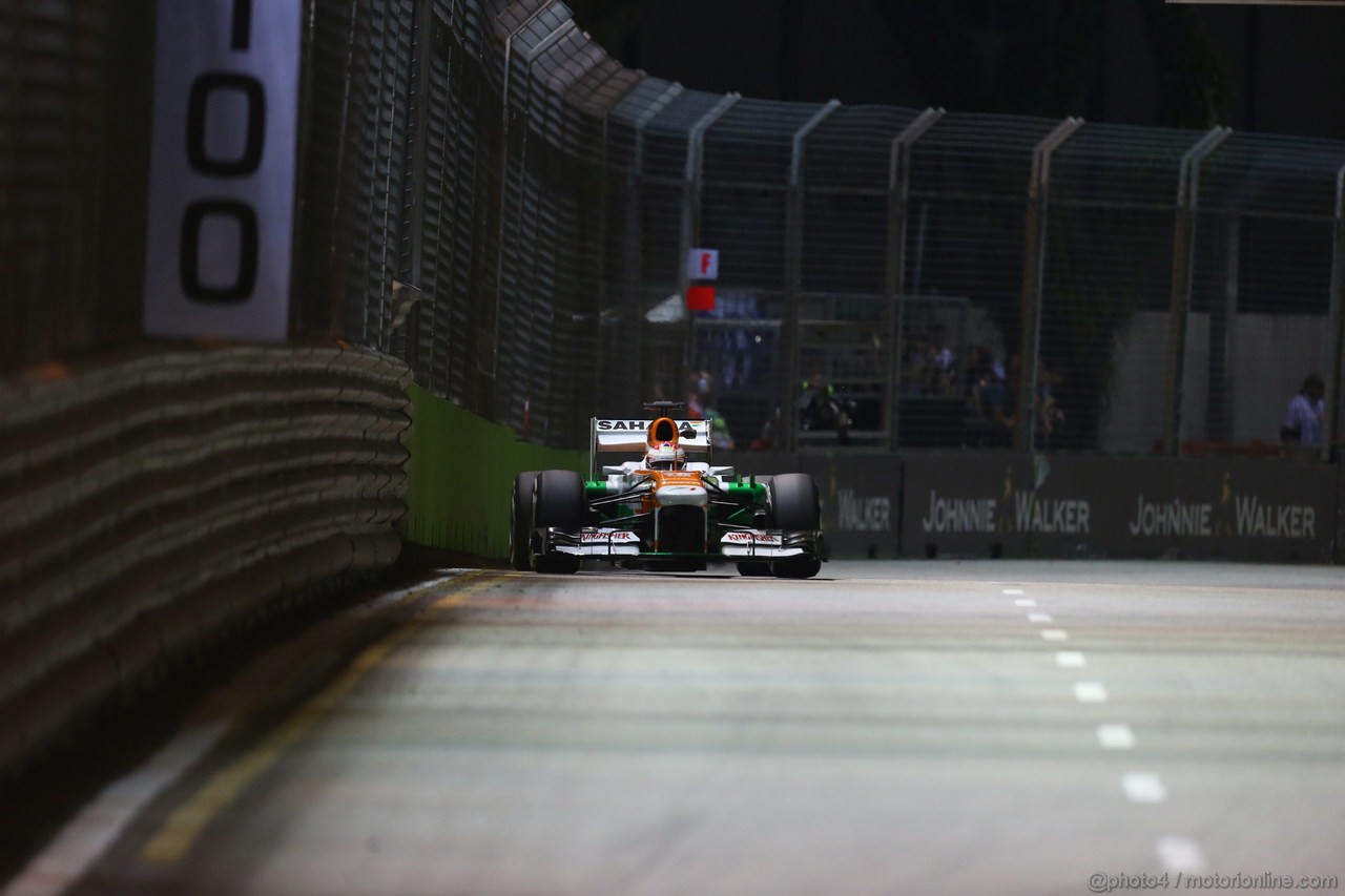 GP SINGAPORE, 20.09.2013- Prove Libere 2: Paul di Resta (GBR) Sahara Force India F1 Team VJM06 