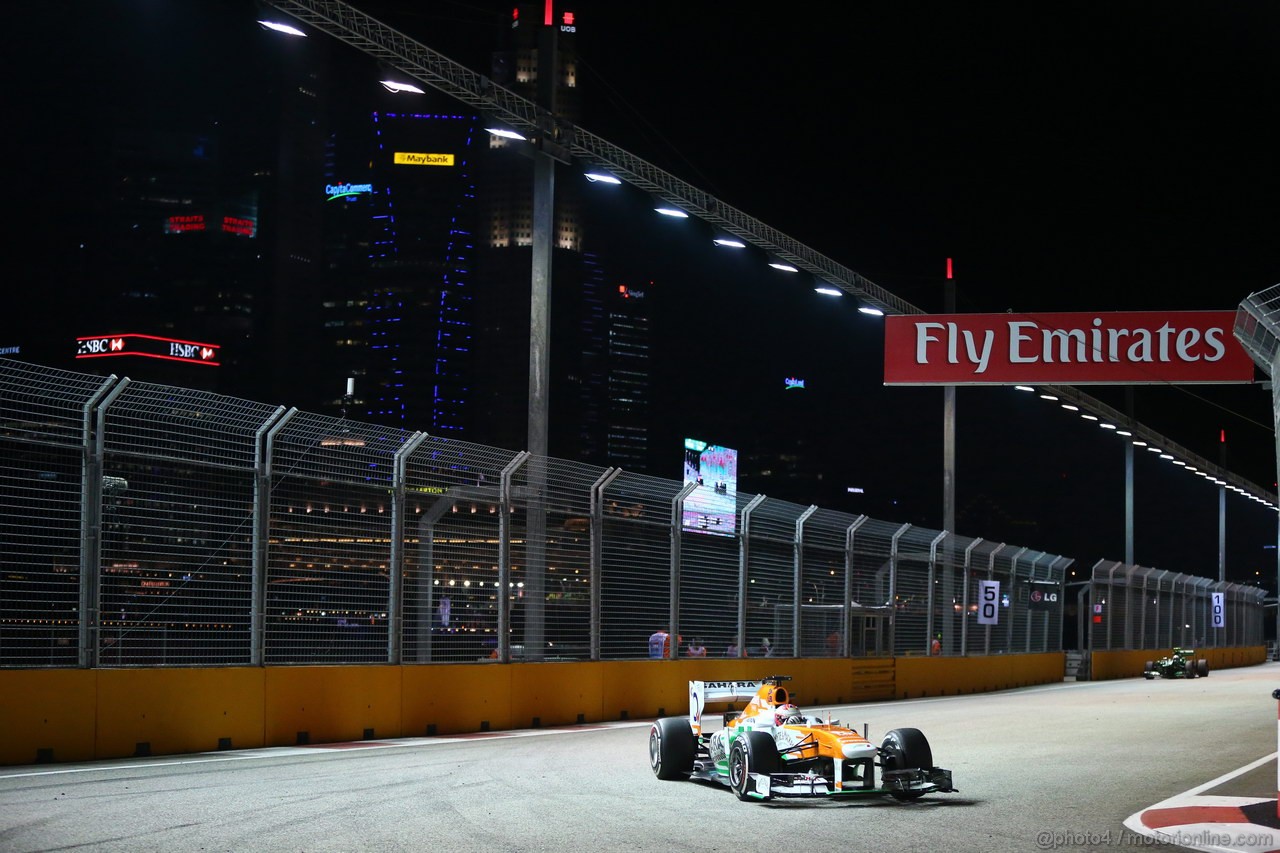 GP SINGAPORE, 20.09.2013- Prove Libere 2: Paul di Resta (GBR) Sahara Force India F1 Team VJM06 