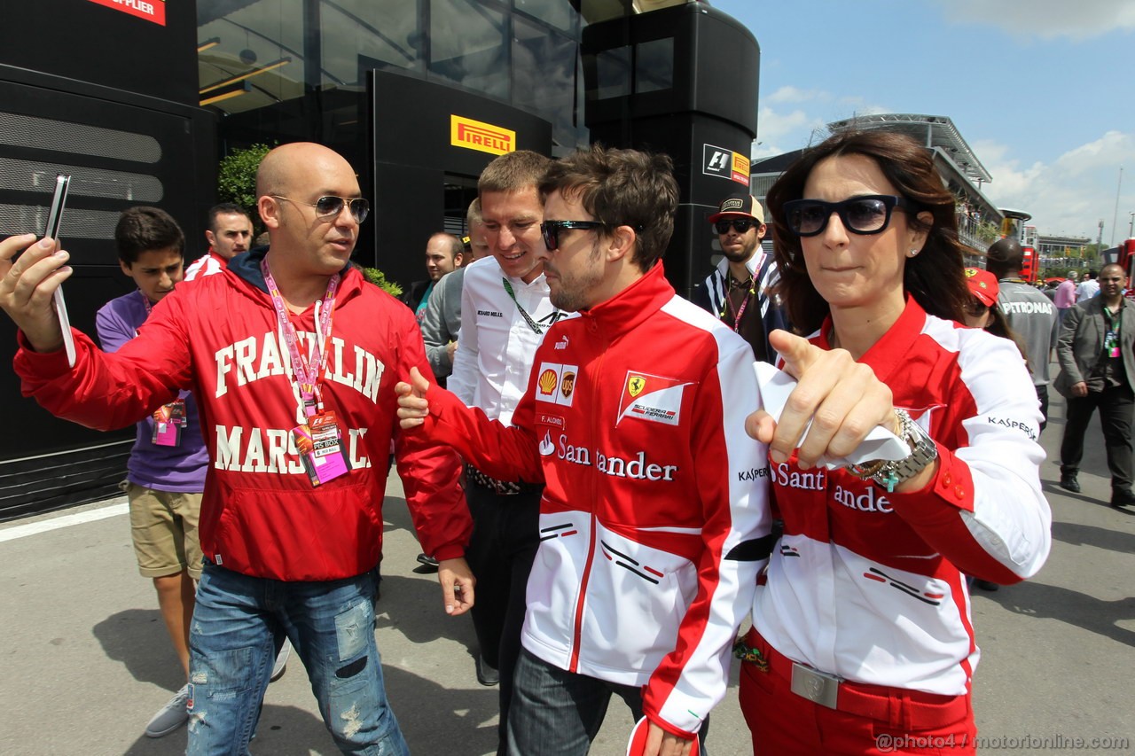 GP SPAGNA, 12.05.2013- Fernando Alonso (ESP) Ferrari F138 