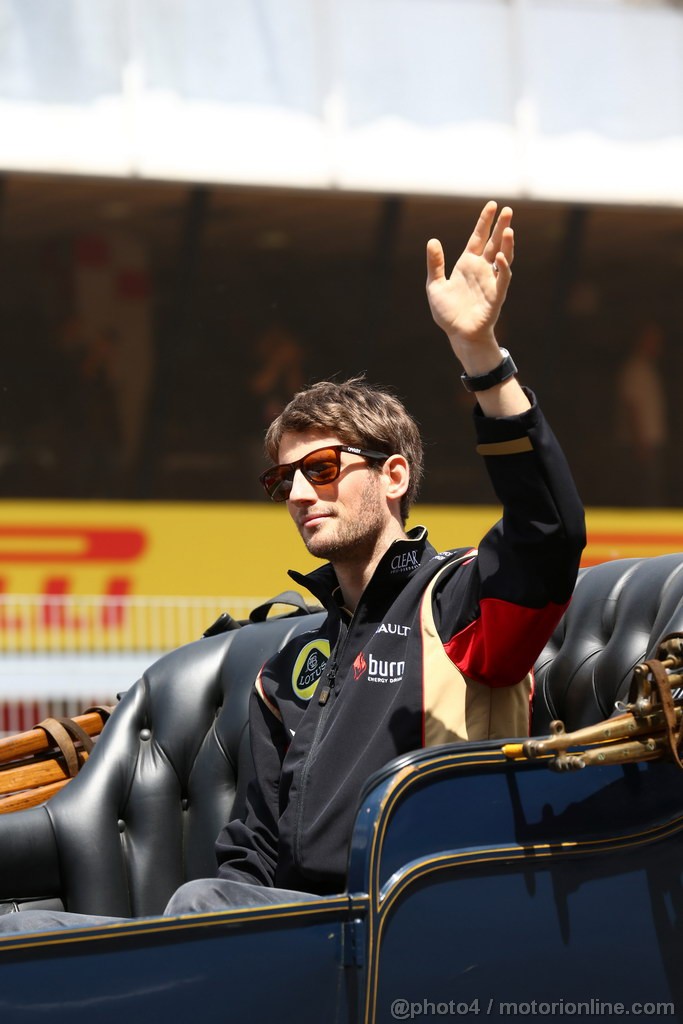 GP SPAGNA, 12.05.2013- Romain Grosjean (FRA) Lotus F1 Team E21 