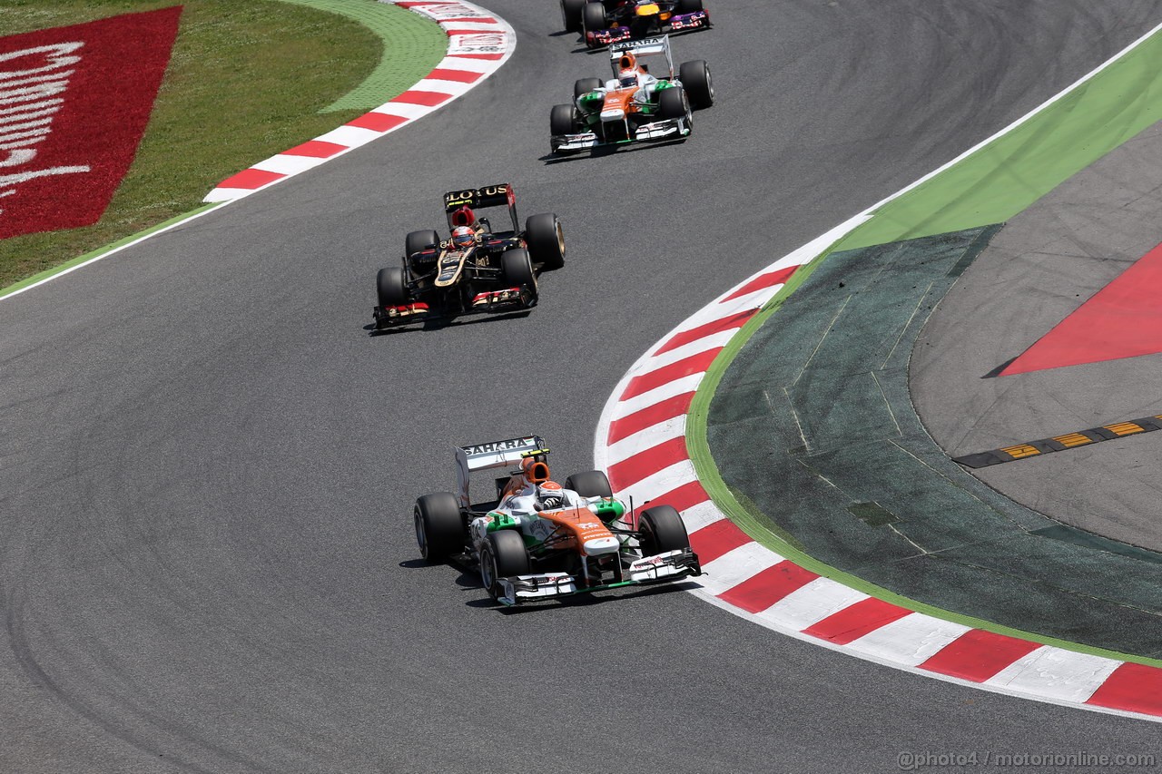 GP SPAGNA, 12.05.2013-  Gara, Adrian Sutil (GER), Sahara Force India F1 Team VJM06 