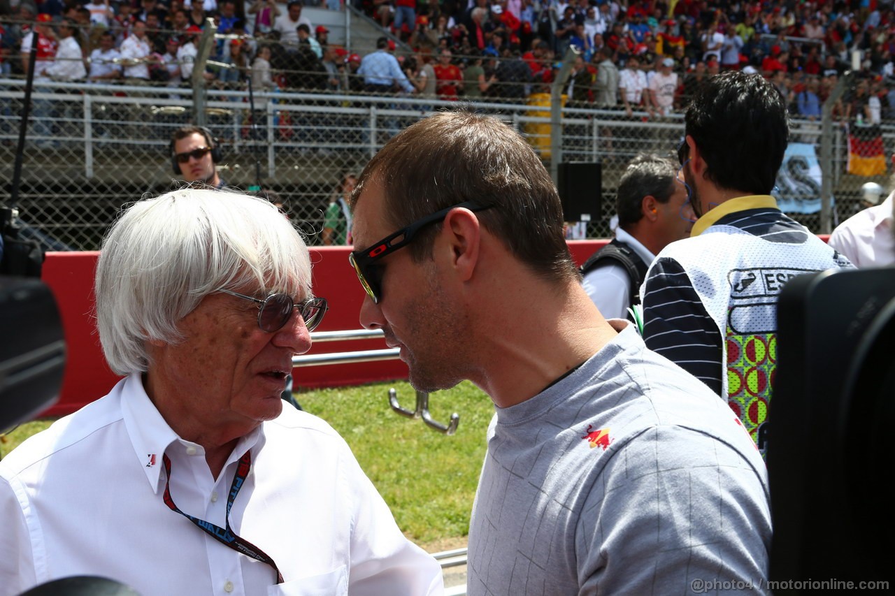 GP SPAGNA, 12.05.2013-  Gara, Bernie Ecclestone (GBR), President e CEO of Formula One Management  e Sbastien Loeb (FRA) WRC driver