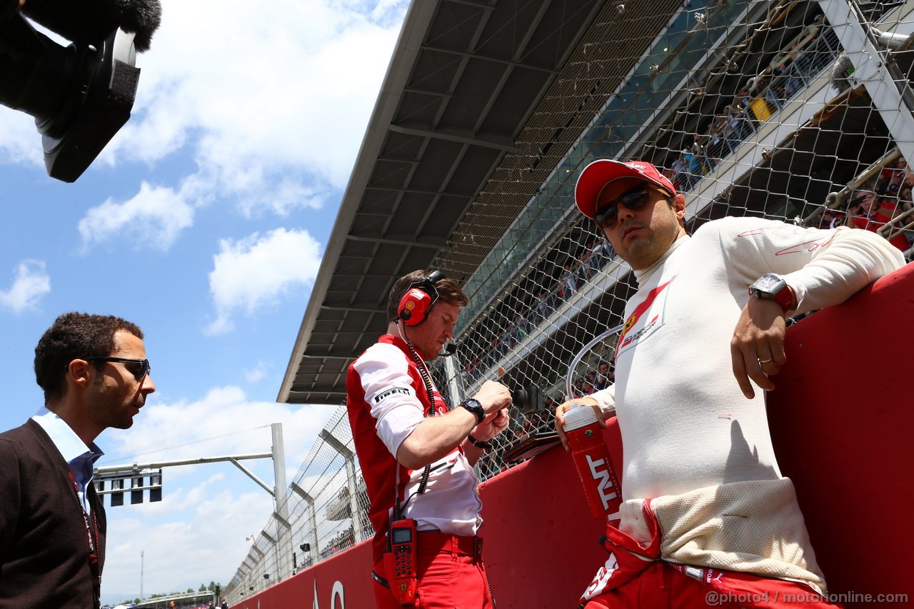GP SPAGNA, 12.05.2013-  Gara, Nicola Todt (FRA), Manager di Felipe Massa e Felipe Massa (BRA) Ferrari F138