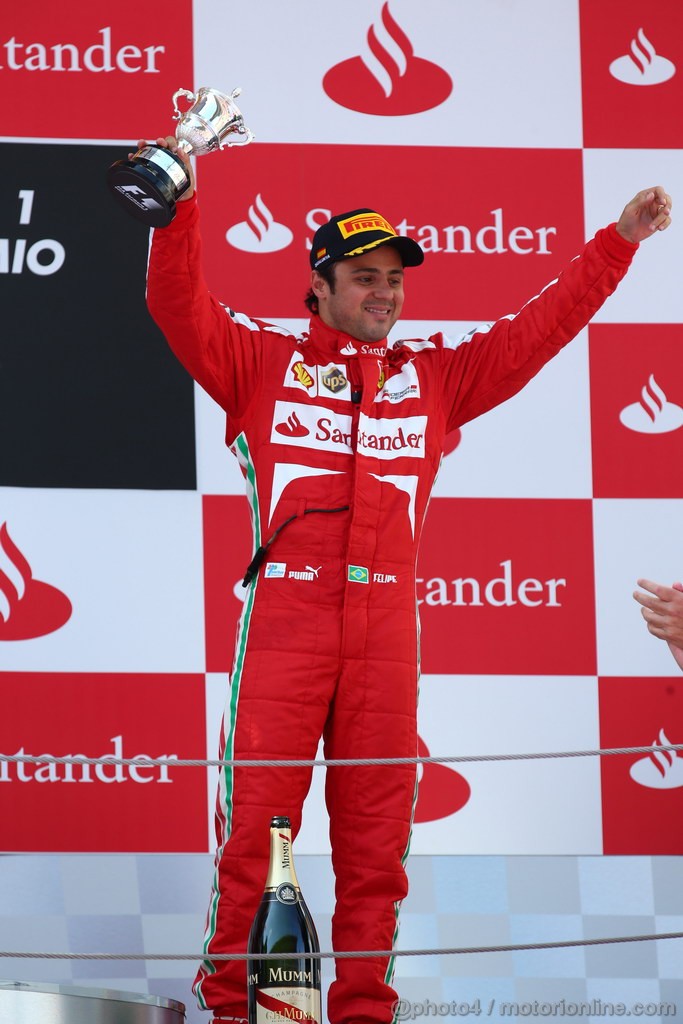 GP SPAGNA, 12.05.2013-  Gara, terzo Felipe Massa (BRA) Ferrari F138 