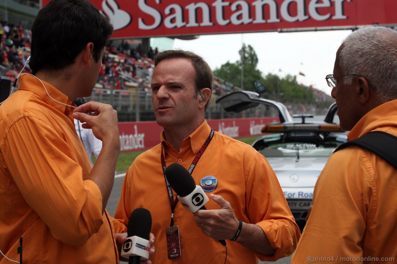 GP SPAGNA, 12.05.2013-  Gara, Rubens Barrichello (BRA), TV Globo