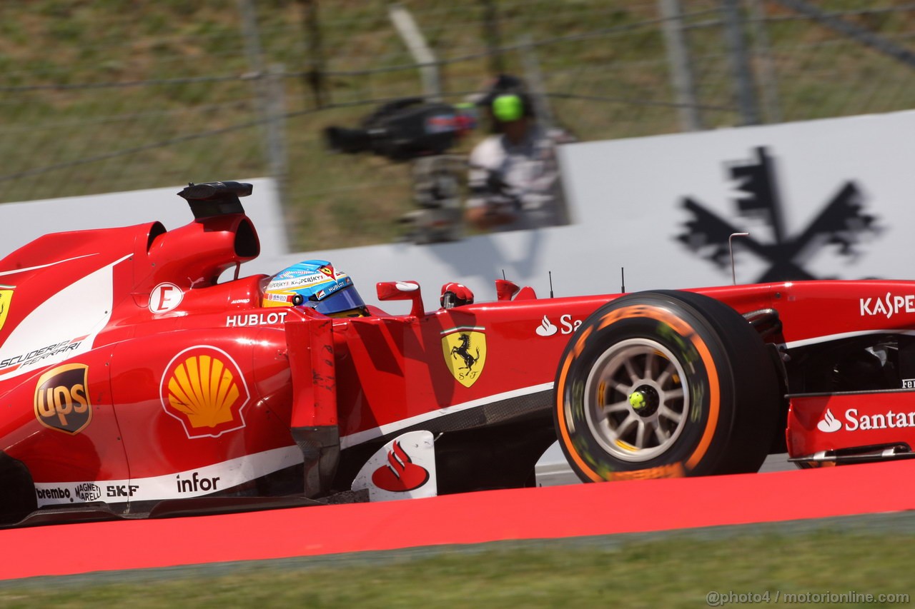 GP SPAGNA, 12.05.2013-  Gara, Fernando Alonso (ESP) Ferrari F138 