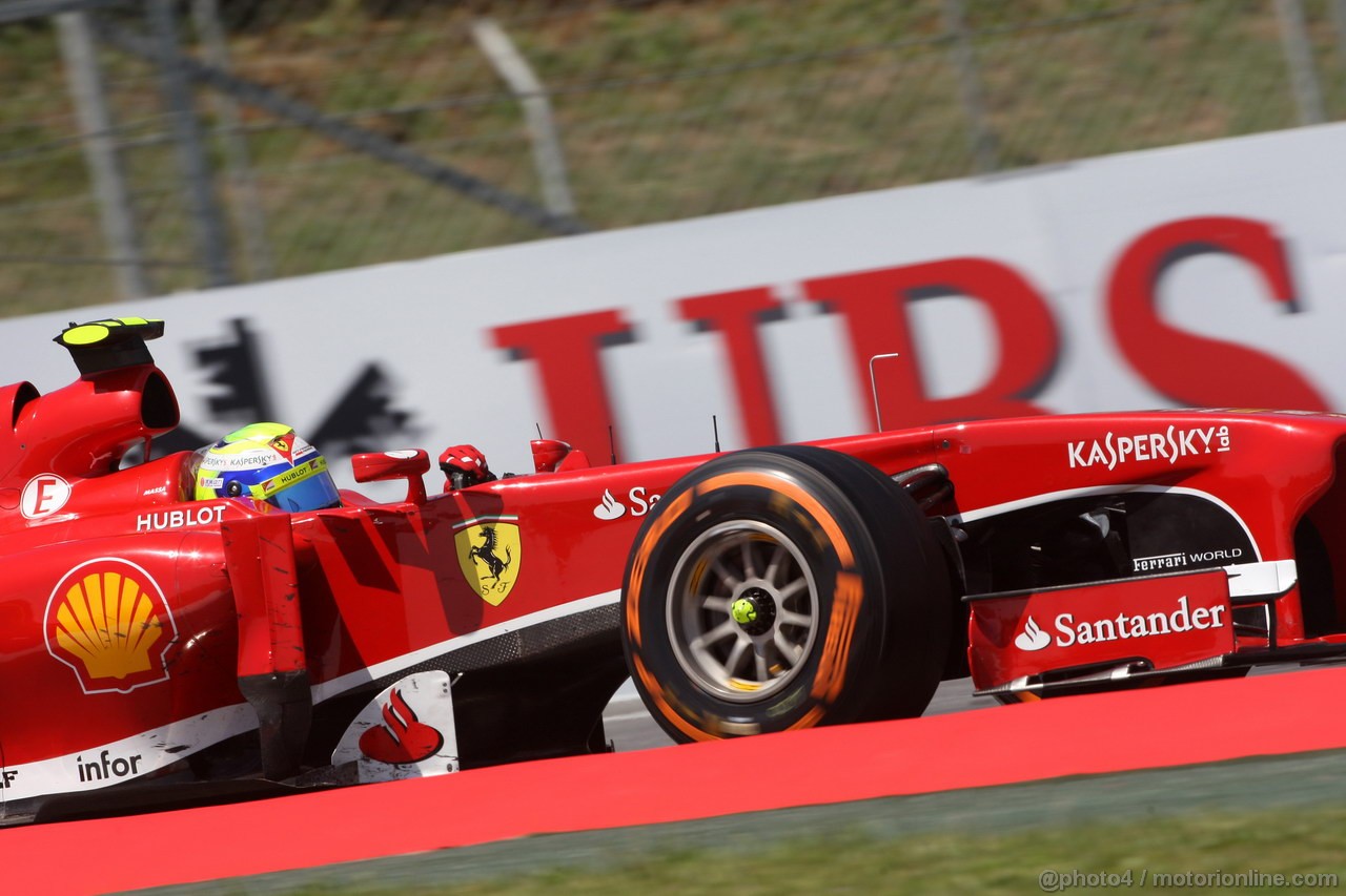 GP SPAGNA, 12.05.2013-  Gara, Felipe Massa (BRA) Ferrari F138 