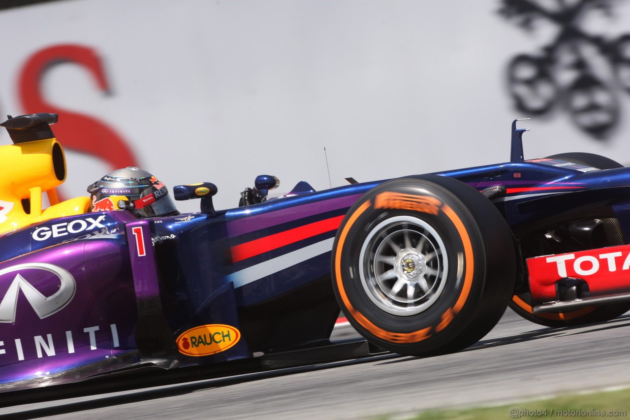 GP SPAGNA, 12.05.2013-  Gara, Sebastian Vettel (GER) Red Bull Racing RB9 