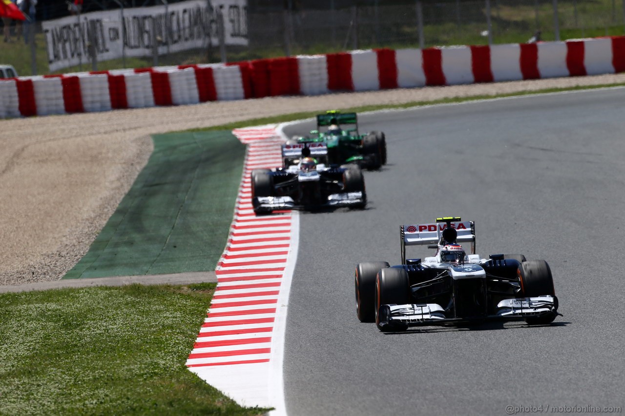 GP SPAGNA, 12.05.2013-  Gara, Valtteri Bottas (FIN), Williams F1 Team FW35 