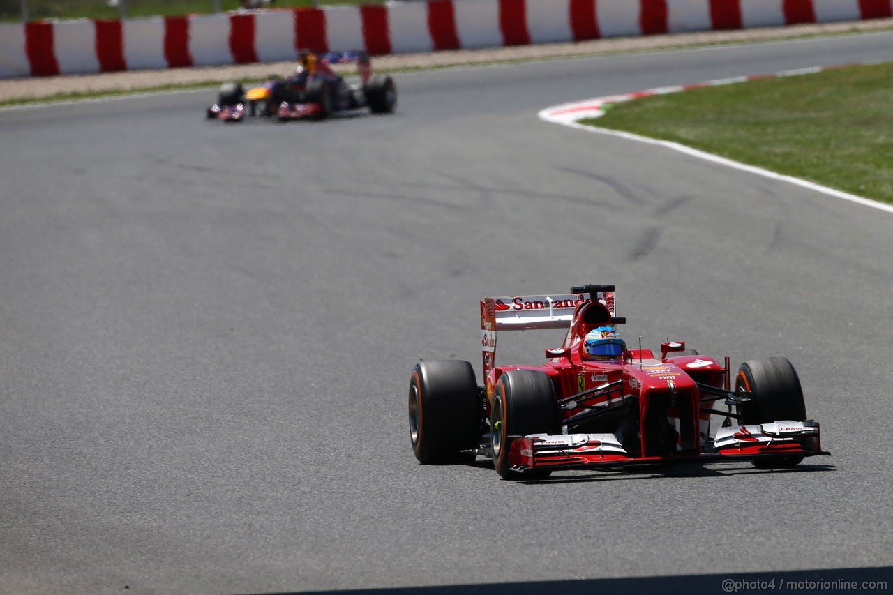 GP SPAGNA, 12.05.2013-  Gara, Fernando Alonso (ESP) Ferrari F138 