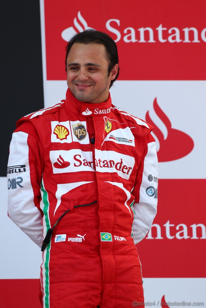 GP SPAGNA, 12.05.2013-  Gara, terzo Felipe Massa (BRA) Ferrari F138 