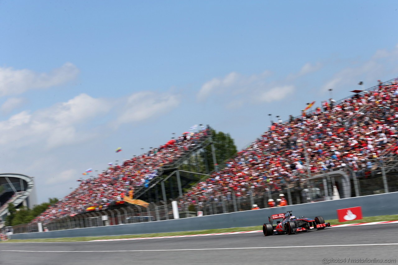 GP SPAGNA, 12.05.2013-  Gara, Jenson Button (GBR) McLaren Mercedes MP4-28 