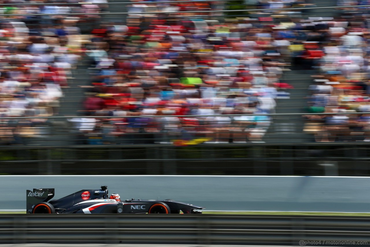 GP SPAGNA, 12.05.2013-  Gara, Nico Hulkenberg (GER) Sauber F1 Team C32 