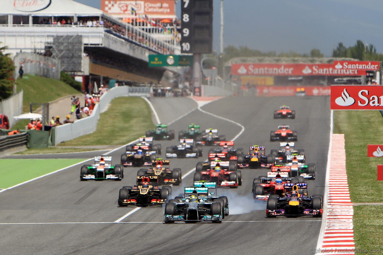 GP SPAGNA, 12.05.2013-  Gara, Start of the race