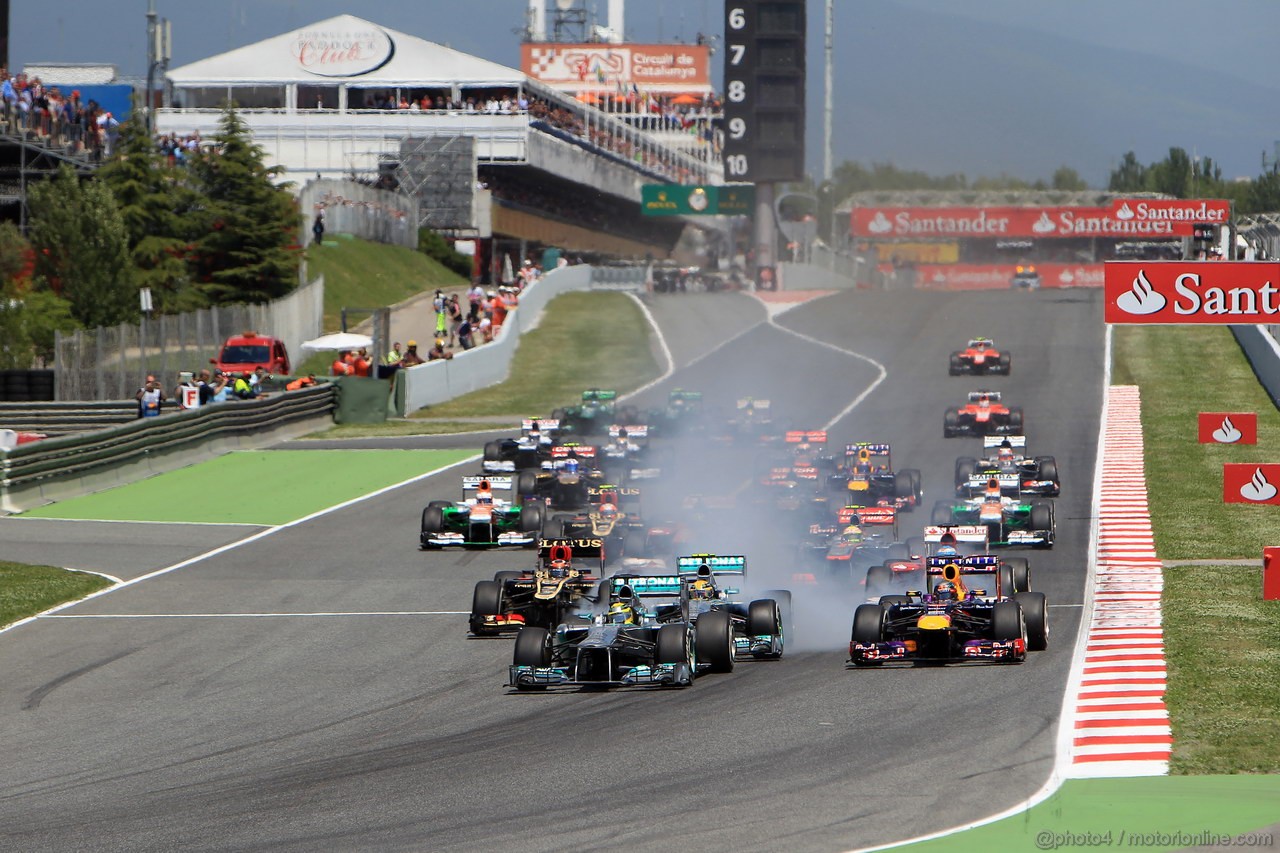 GP SPAGNA, 12.05.2013-  Gara, Start of the race 