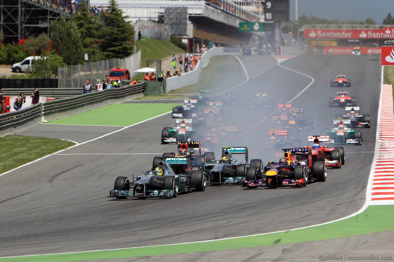 GP SPAGNA, 12.05.2013-  Gara, Start of the race 