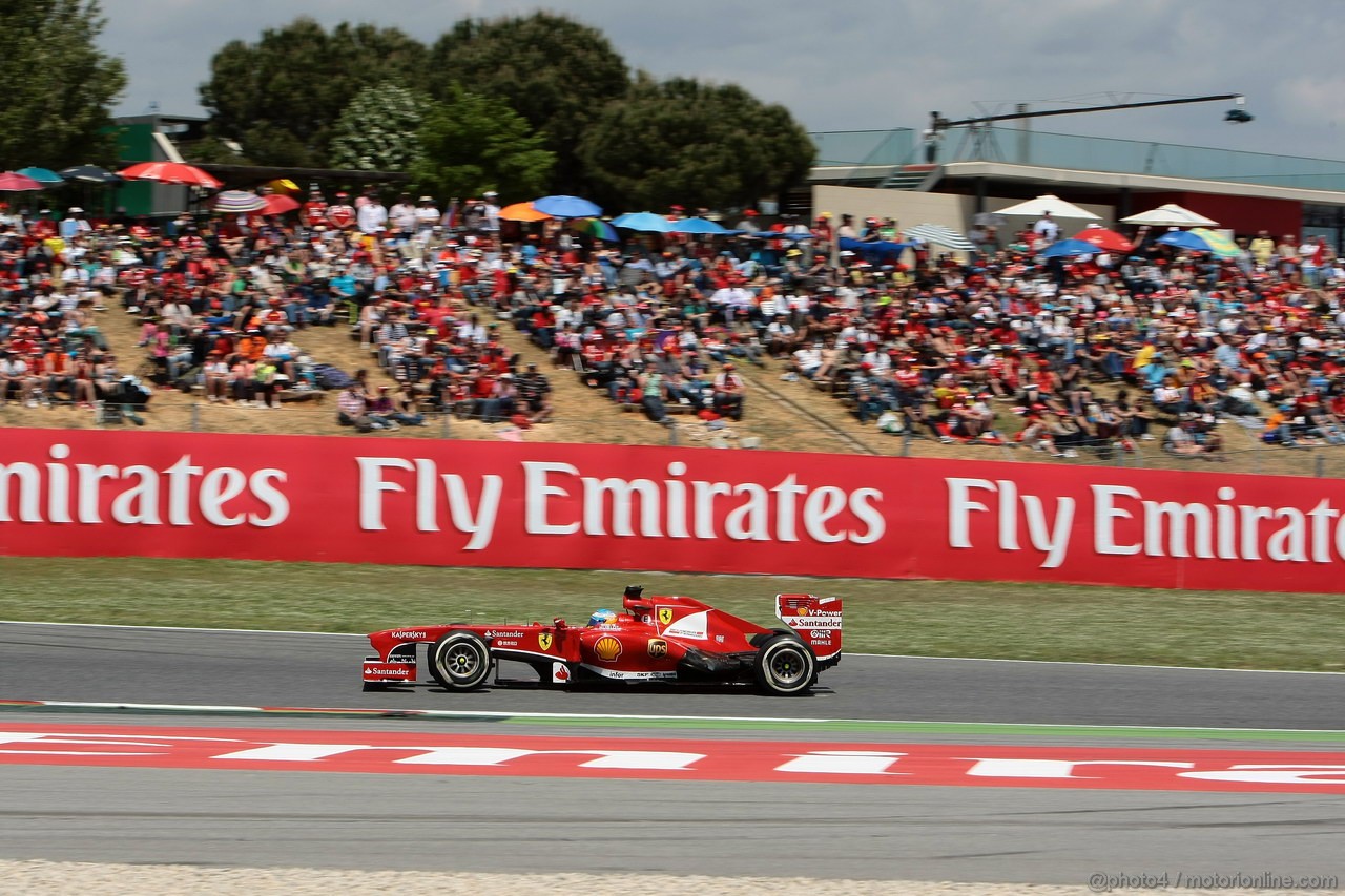 GP SPAGNA, 12.05.2013-  Gara, Fernando Alonso (ESP) Ferrari F138 