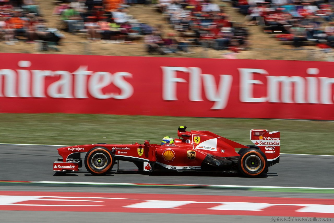GP SPAGNA, 12.05.2013-  Gara, Felipe Massa (BRA) Ferrari F138 