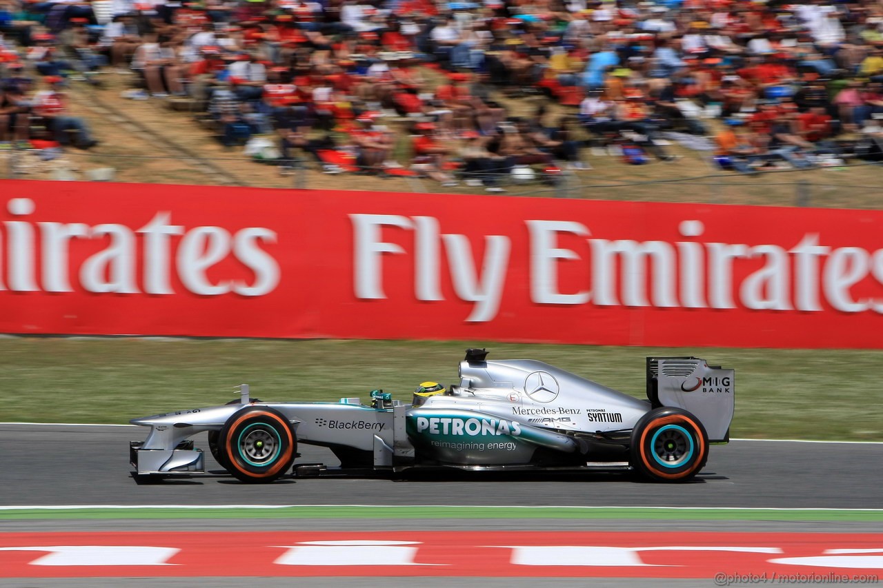 GP SPAGNA, 12.05.2013-  Gara, Nico Rosberg (GER) Mercedes AMG F1 W04 