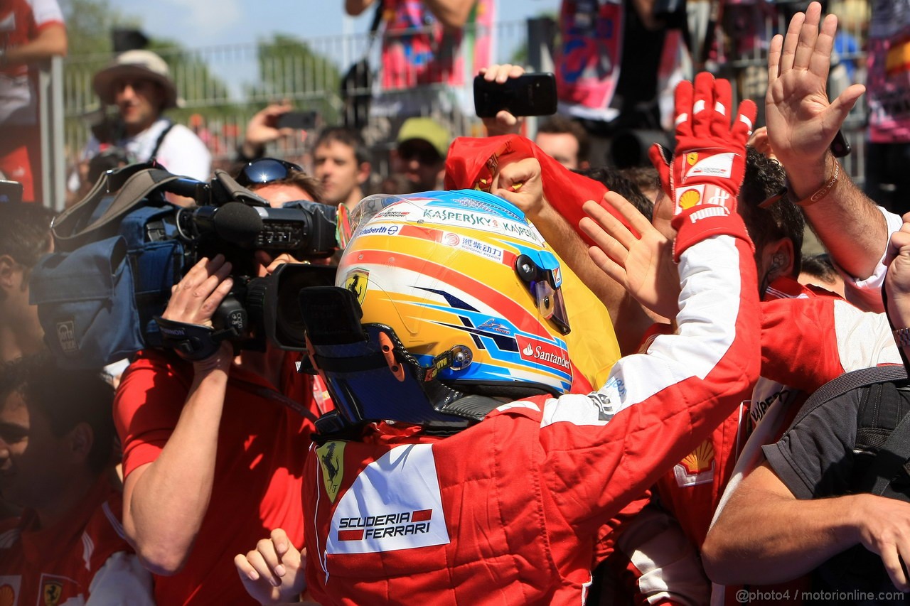 GP SPAGNA, 12.05.2013-  Gara, Fernando Alonso (ESP) Ferrari F138 vincitore 