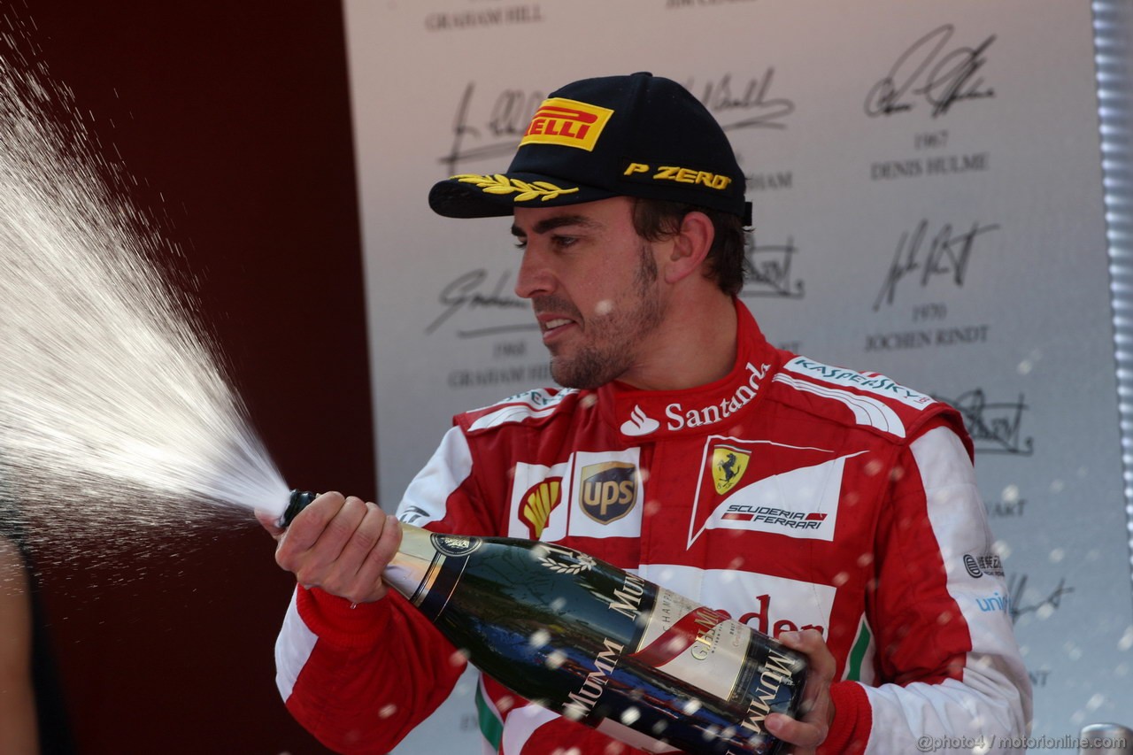 GP SPAGNA, 12.05.2013-  Gara, Fernando Alonso (ESP) Ferrari F138 vincitore 