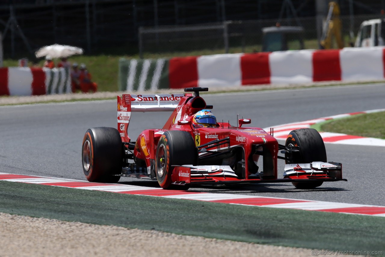 GP SPAGNA, 12.05.2013-  Gara, Fernando Alonso (ESP) Ferrari F138 