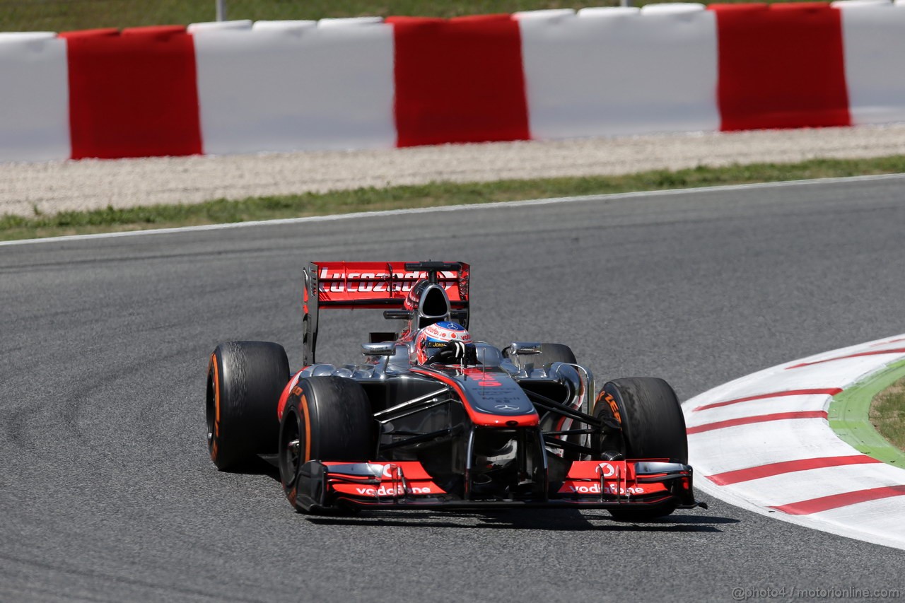 GP SPAGNA, 12.05.2013-  Gara, Jenson Button (GBR) McLaren Mercedes MP4-28 