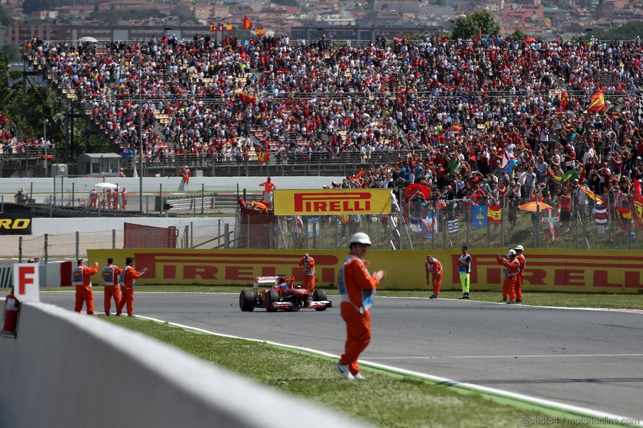 GP SPAGNA, 12.05.2013-  Gara, Fernando Alonso (ESP) Ferrari F138 vincitore