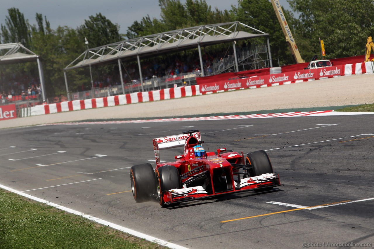 GP SPAGNA, 12.05.2013-  Gara, Fernando Alonso (ESP) Ferrari F138 celebrates his victory