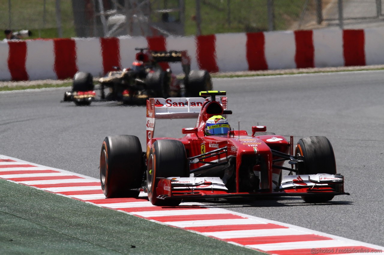 GP SPAGNA, 12.05.2013-  Gara, Felipe Massa (BRA) Ferrari F138 
