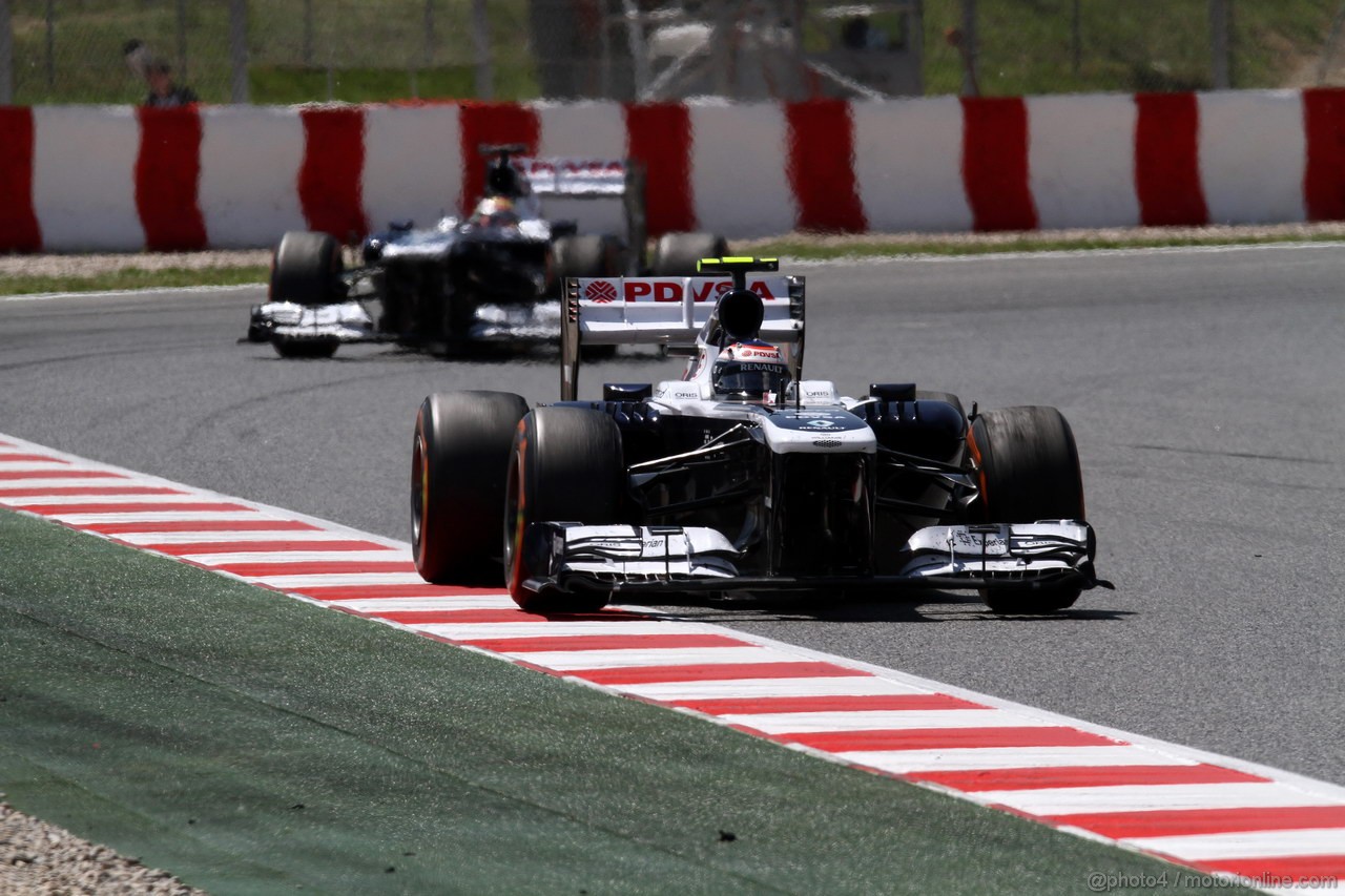 GP SPAGNA, 12.05.2013-  Gara, Pastor Maldonado (VEN) Williams F1 Team FW35 