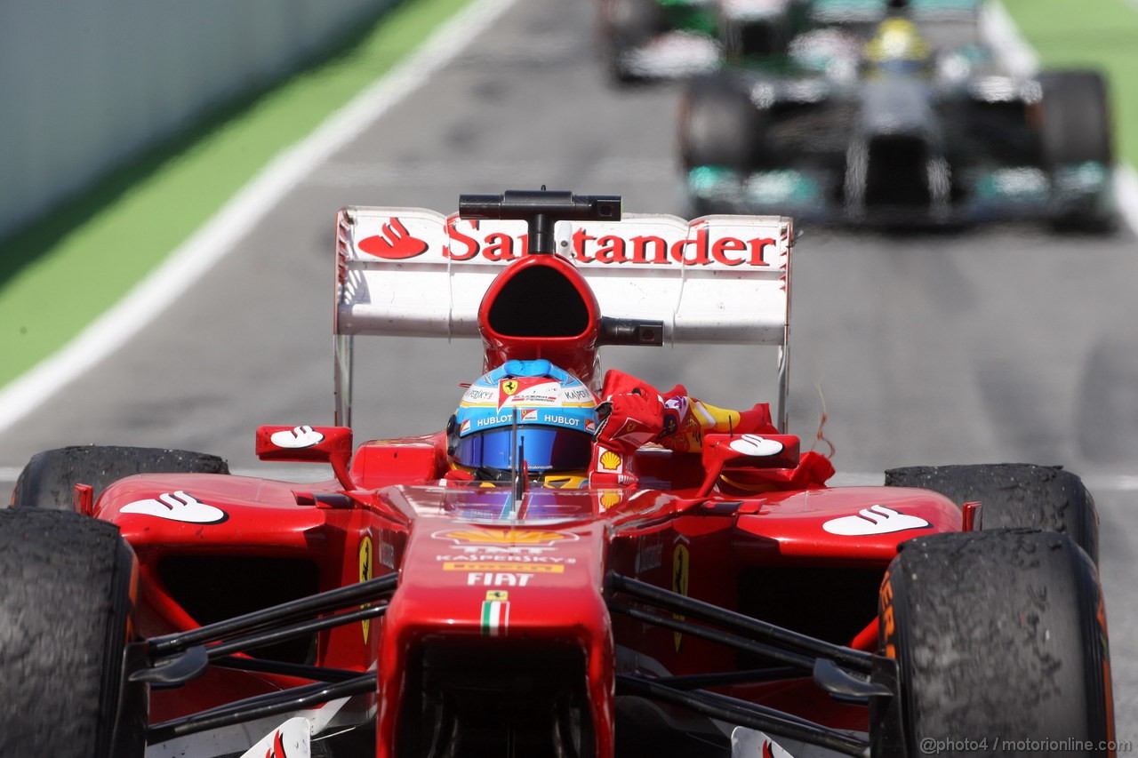 GP SPAGNA, 12.05.2013-Gara, Fernando Alonso (ESP) Ferrari F138 vincitore 