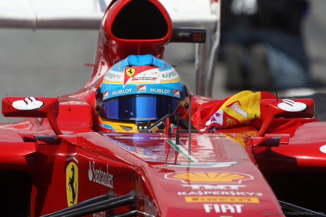 GP SPAGNA, 12.05.2013-Gara, Fernando Alonso (ESP) Ferrari F138 vincitore 